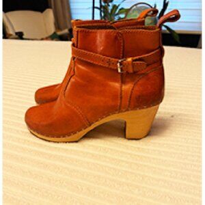 Swedish Hasbeens Jodhpur Natural Brown Leather Boots | Size 40